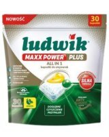 Kapsułki do zmywarek Ludwik Maxx Power Plus All in One Lemon (30 sztuk)