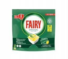Kapsułki do zmywarki Fairy Original All in One lemon (31 sztuk)