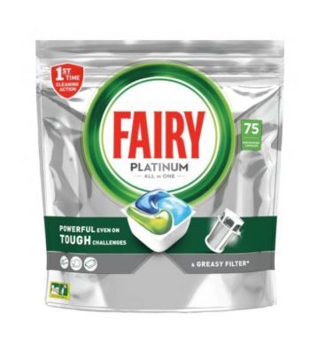 Kapsułki do zmywarki Fairy Platinum All In One (75 sztuk)