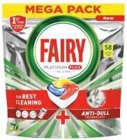 Kapsułki do zmywarki Fairy Platinum Plus (58 sztuk)