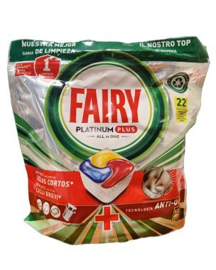 Kapsułki do zmywarki Fairy Platinum Plus All in One (22 sztuki)