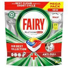 Kapsułki do zmywarki Fairy Platinum Plus All in One Lemon (77 sztuk)
