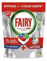 Kapsułki do zmywarki Fairy Platinum Plus Anti Terne (40 sztuk)