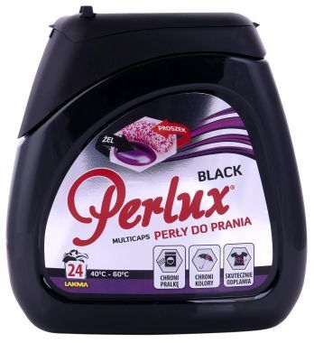 Kapsułki piorące Perlux Black Perły do ciemnych kolorów 552 g (24 sztuki)
