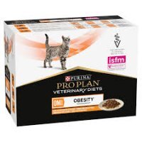 Karma dietetyczna dla kota Purina Pro Plan Veterinay Diets Obesity 10x85 g kurczak