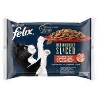 Karma dla kota Felix Deliciously Sliced Wiejskie Smaki (4 x 80 g)
