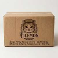 Karma dla kota Filemon 100 g (80 sztuk)