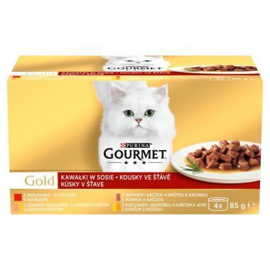 Karma dla kota Gourmet Gold kawałki w sosie (4 x 85 g)