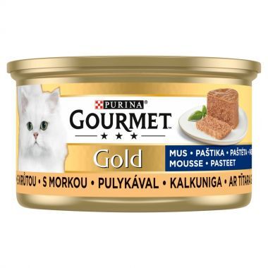 Karma dla kota Gourmet Gold mus z indykiem 85 g (12 sztuk)