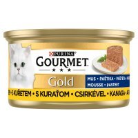 Karma dla kota Gourmet Gold mus z kurczakiem 85 g (12 sztuk)
