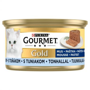 Karma dla kota Gourmet Gold mus z tuńczykiem 85 g (12 sztuk)