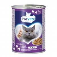 Karma dla kota PreVital z indykiem i jagnięciną w galaretce 415 g
