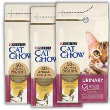 Karma dla kota Purina Cat Chow Urinary bogata w kurczaka 1,5 kg 2+1 GRATIS