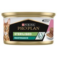 Karma dla kota Purina Pro Plan Sterilised wilgotny pasztet z łososiem i tuńczykiem  85 g (24 sztuki)
