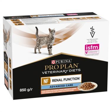 Karma dla kota Purina Pro Plan Veterinary Diets NF AC Renal Function z łososiem 85 g (10 sztuk)