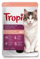 Karma dla kota Tropi z łososiem w sosie 100 g