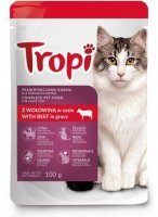 Karma dla kota Tropi z wołowiną w sosie 100 g