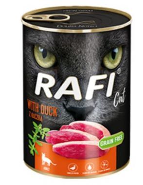 Karma dla kota z kaczką Rafi Cat Adult 400 g