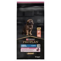 Karma dla psa Purian Pro Plan Sensitive Skin Puppy bogata w łososia 12 kg