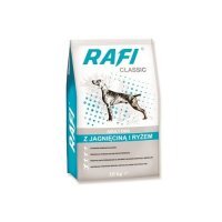 Karma dla psa Rafi Classic z jagnięciną i ryżem 10 kg