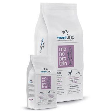 Karma dla psa Vincent UNO monobiałkowa tuńczyk 12 kg