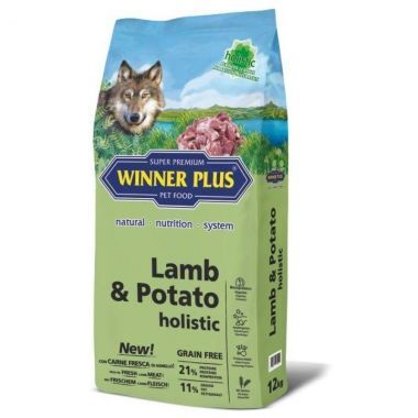 Karma dla psa Winner Plus Holistic Lamb 100% & Potato 12 kg