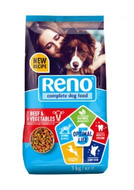 Karma dla psa z wołowiną Reno 3 kg