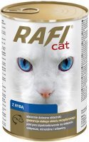 Karma mokra dla kota z rybą Rafi Cat 415 g puszka