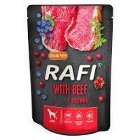 Karma mokra dla psa Rafi z wołowiną 300 g saszetka