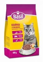 Karma sucha dla kota z drobiem Basil 400 g)