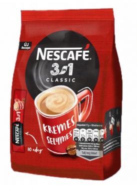 Kawa rozpuszczalna Nescafé 3in1 Classic 165 g (10 x 16,5 g)
