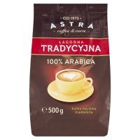 Kawa ziarnista palona Astra Łagodna tradycyjna 500 g