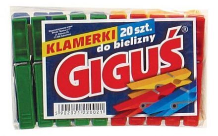 Klamerki Giguś (20 sztuk)