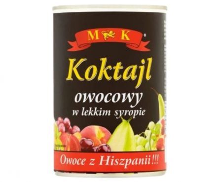 Koktajl owocowy w lekkim syropie MK 410 g