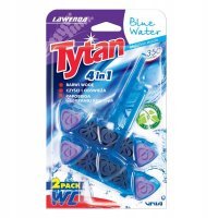 Kostka do WC 4 w1 barwiąca wodę Tytan lawenda 2x40 g