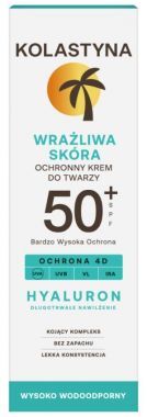 Krem ochronny do twarzy Kolastyna skora wrażliwa SPF 50+ 50 ml