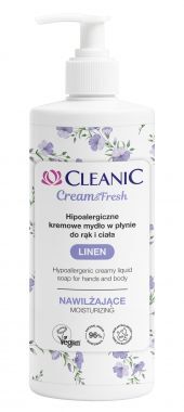 Kremowe mydło w płynie do rąk i ciała Cleanic Cream&Fresh Linen nawilżające 500 ml