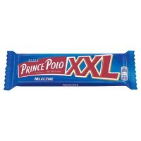 Kruchy wafelek z kremem kakaowym oblany czekoladą mleczną Prince Polo XXL Mleczne 50 g