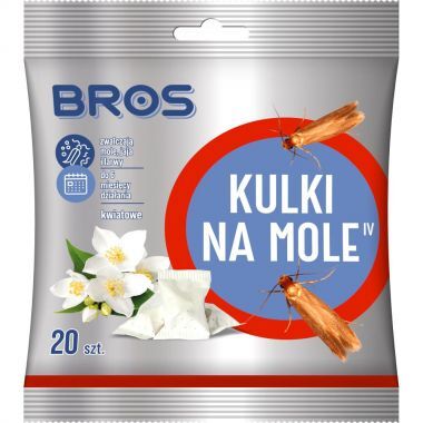 Kulki na mole Bros zapach kwiatowy (20 sztuk)