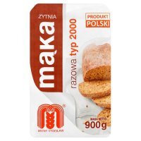 Mąka żytnia razowa Typ 2000 900 g Młyny Stoisław