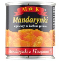 Mandarynki segmenty w lekkim syropie MK 312 g