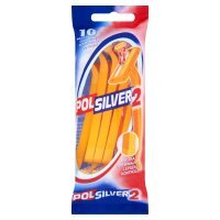 Maszynki jednorazowe do golenia z podwójnym ostrzem Polsilver 2 (10 sztuk)