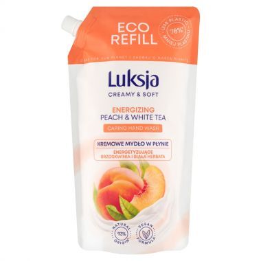 Mydło w płynie Luksja Creamy & Soft energetyzujące brzoskwinia i biała herbata 900 ml