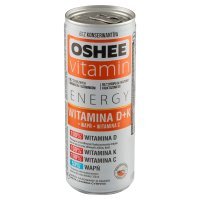 Napój gazowany Oshee Vitamin Energy o smaku mięta-limonka-cytryna 250 ml