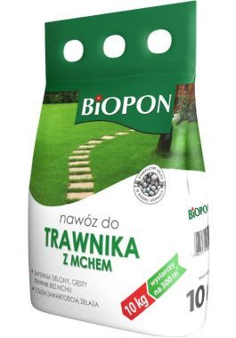 Nawóz do trawnika z mchem Biopon 10 kg