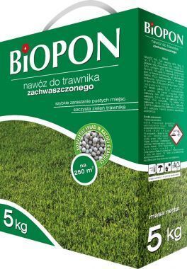 Nawóz do trawnika zachwaszczonego Biopon 5 kg