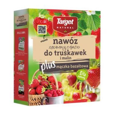 Nawóz granulowany do truskawek i malin z mączką bazaltową Target Natural 1 kg