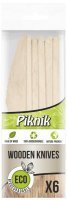 Noże drewniane eco Piknik (6 sztuk)