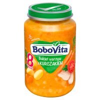 Obiadek BoboVita bukiet warzyw z kurczakiem po 8 miesiącu 190 g