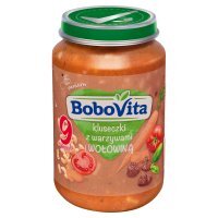 Obiadek BoboVita kluseczki z warzywami i wołowiną po 9 miesiącu 190 g